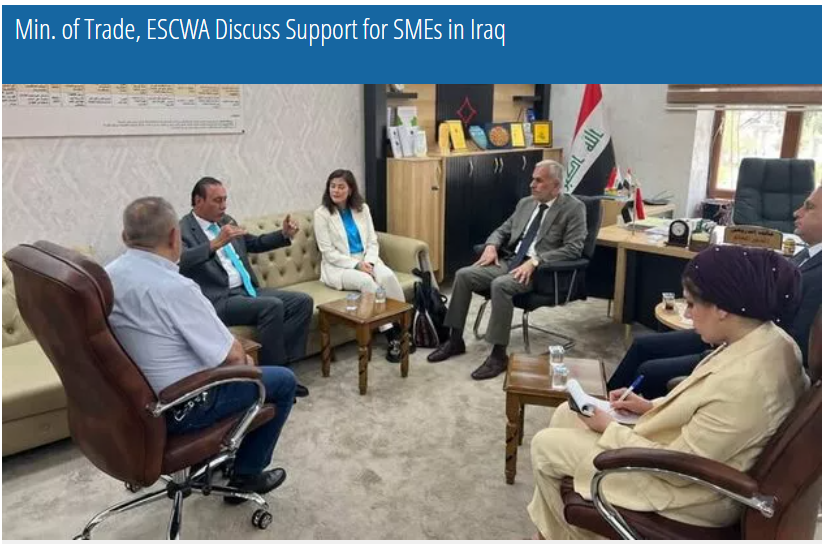 Min. of Trade, ESCWA Discuss Support for SMEs in Iraq