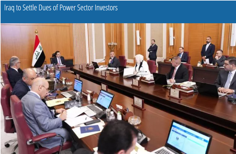 Iraq to Settle Dues of Power Sector Investors