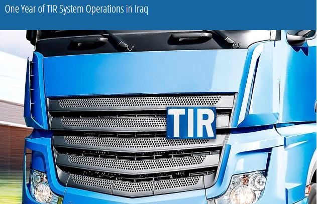 The General Company for Land Transport (GCLT) has marked one year since the launch of the International Road Transport (TIR) system in Iraq, which came into operation in April 2025.

According to the company's director-general, Mortada Karim Al-Shahmani, approximately 2,000 transit operations have been completed across Iraqi territory during the first year. Six new transport routes have been used by international operators, including:

Hungary to Jordan in six days
Poland to the United Arab Emirates (UAE) overland in ten days
Turkey to Jordan in five days
Turkey to Kuwait in four days
Al-Shahmani stated that the system has reinforced Iraq's position as an international transit corridor and that growing interest from international operators reflects confidence in the country's capacity to manage transit operations efficiently.

(Source: Ministry of Transport)