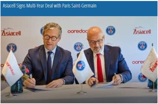 Asiacell Signs Multi-Year Deal with Paris Saint-Germain